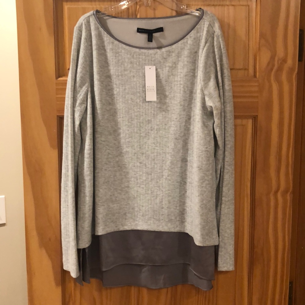 NWT WHBM textured snit twofer, large